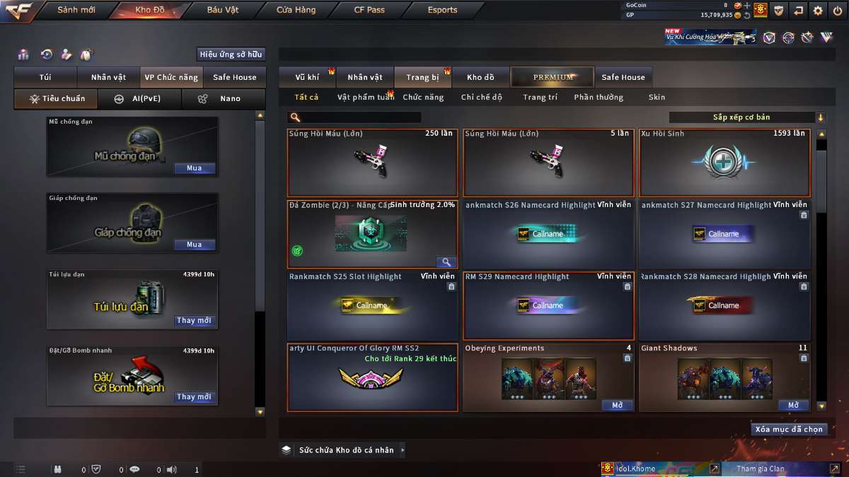 shop acc cf uy tin gia re